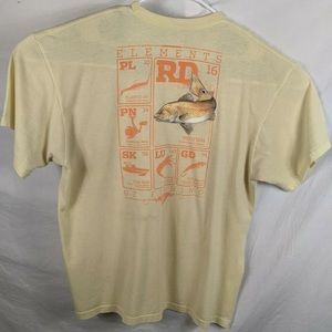 Columbia Sportswear PFG Elements of Fishing T-Shirt Yellow XL
